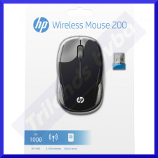 HP 200 Mouse - right and left-handed - optical - wireless - 2.4 GHz - USB wireless receiver